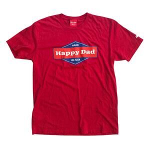 Full Send - Happy Dad Red Graphic T-Shirt